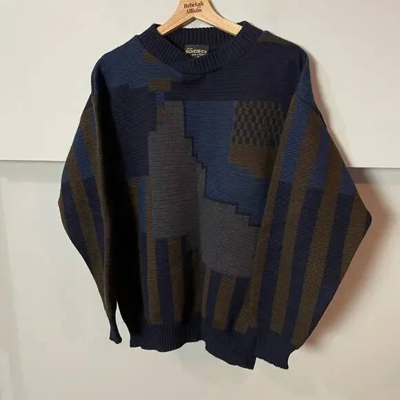 Sigi Scheiber made in tyrol austria ウール Vintage Sigi Scheiber SZ XL Wool Knit Grandpa Sweater Made